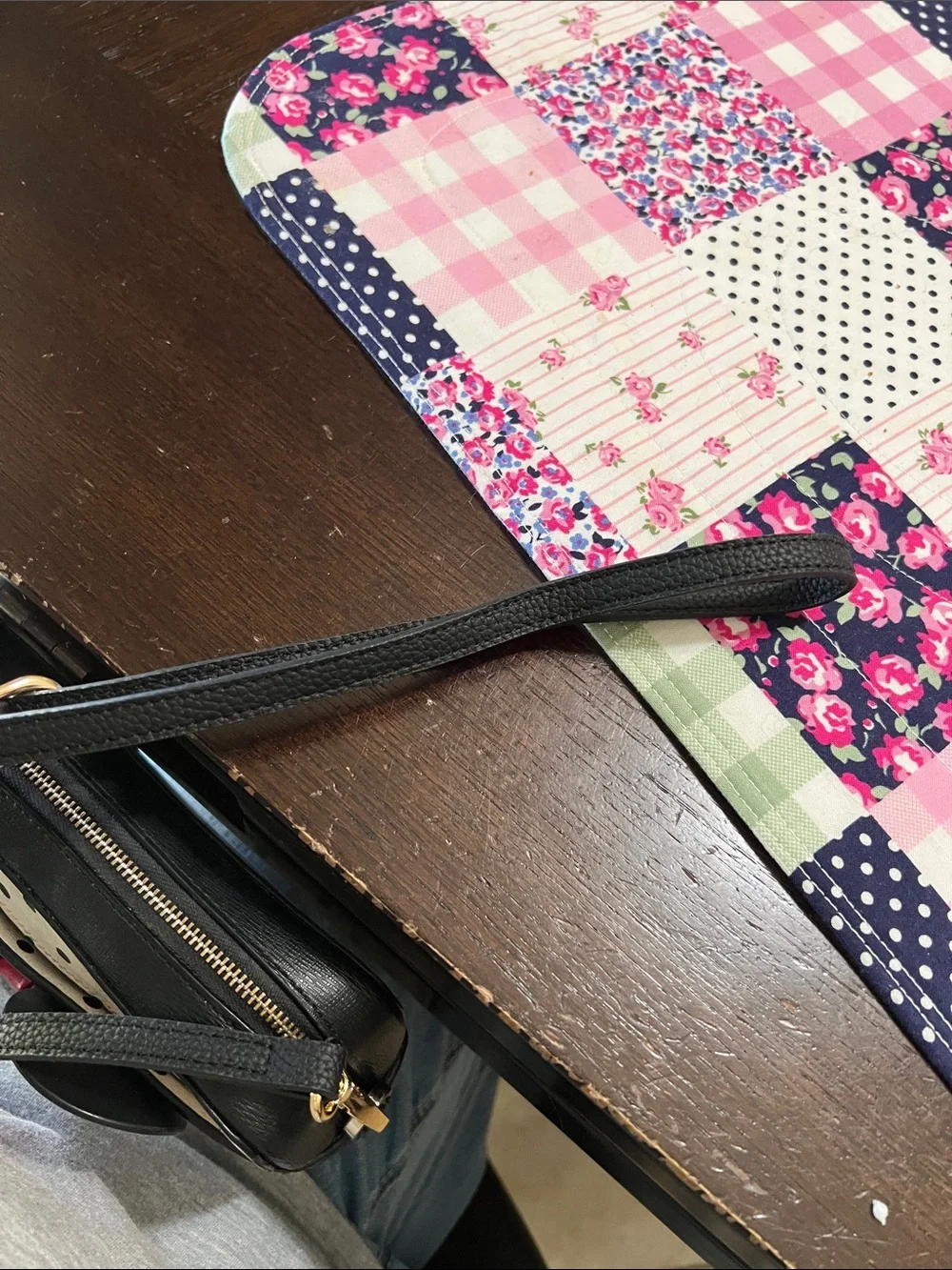 EUC  Kate Spade/ Disney White Polka Dot Crossbody with Black Ears & Red Bow